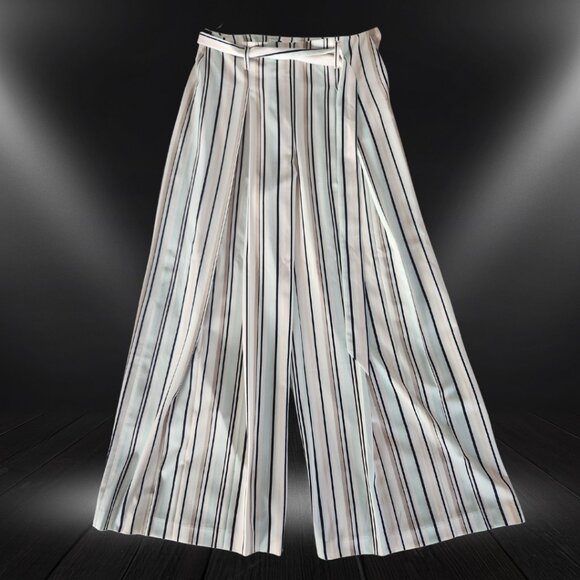 WHBM Soft Wide Leg Striped Pant - Picture 1 of 16